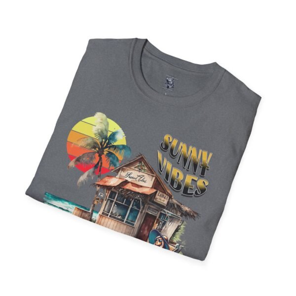 Sunny Vibes Beach T-Shirt | Tropical Sun Palm Trees Tee | Summer Vacation Shirt | Relaxed Beach Shack Graphic |  Beach Lover Gift - Image 76