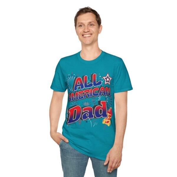 All American Dad Shirt - Patriotic Fireworks Design - Perfect Father's Day Gift - 4th of July Tee - USA Pride Apparel - Image 92