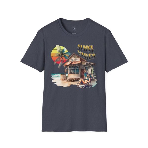 Sunny Vibes Beach T-Shirt | Tropical Sun Palm Trees Tee | Summer Vacation Shirt | Relaxed Beach Shack Graphic |  Beach Lover Gift - Image 133