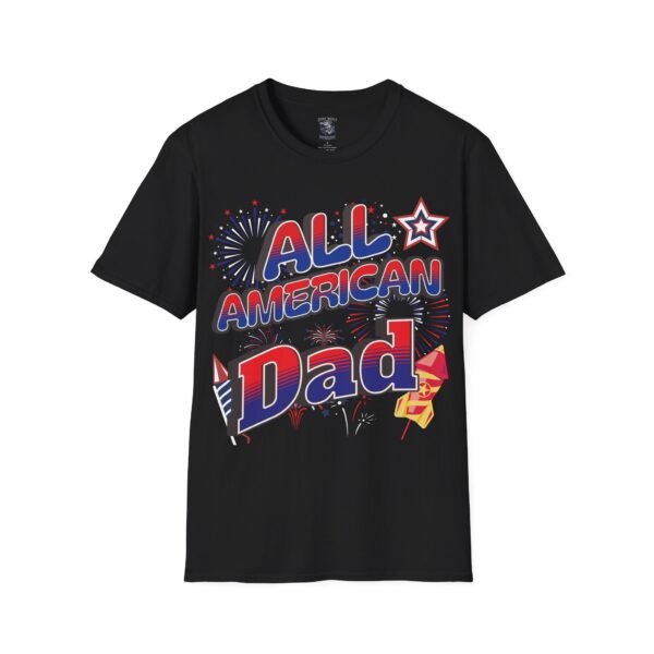 All American Dad Shirt - Patriotic Fireworks Design - Perfect Father's Day Gift - 4th of July Tee - USA Pride Apparel - Image 14