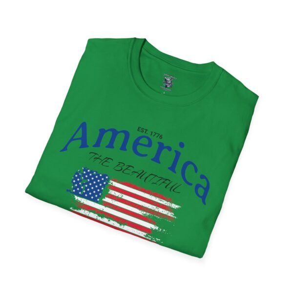 America The Beautiful T-Shirt | Distressed American Flag Graphic Tee | 1776 Patriotic Shirt |  Vintage Flag Design | American Pride Shirt - Image 88