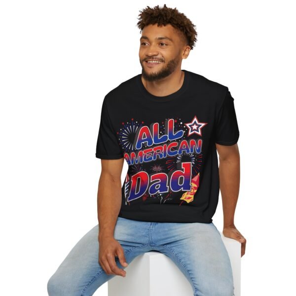 All American Dad Shirt - Patriotic Fireworks Design - Perfect Father's Day Gift - 4th of July Tee - USA Pride Apparel - Image 13