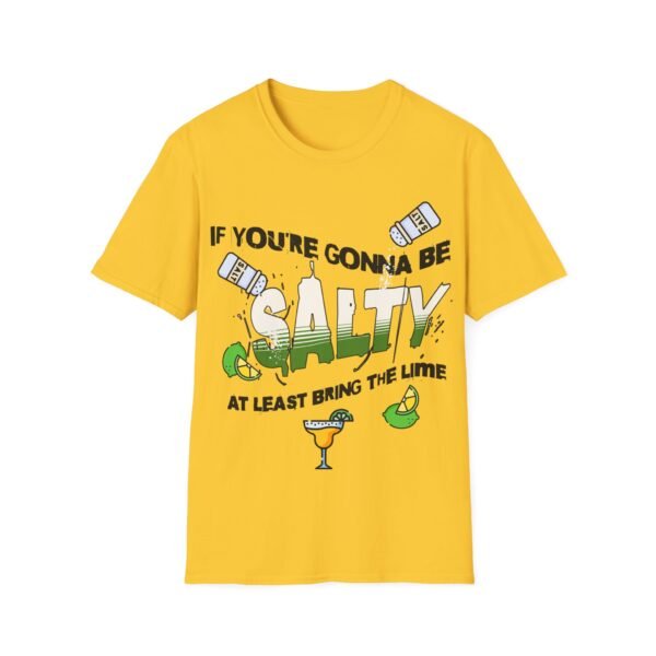 Funny Margarita T-Shirt - 'If You're Gonna Be Salty Bring The Lime' - Unisex Graphic Tee with Salt Shakers & Limes - Image 73