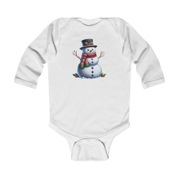 Christmas Snowman Infant Bodysuit - Image 3